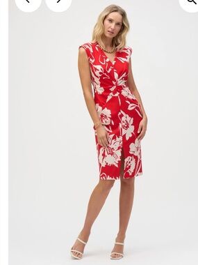 Joseph Ribkoff Scuba Crepe Floral Print Sheath dress-8